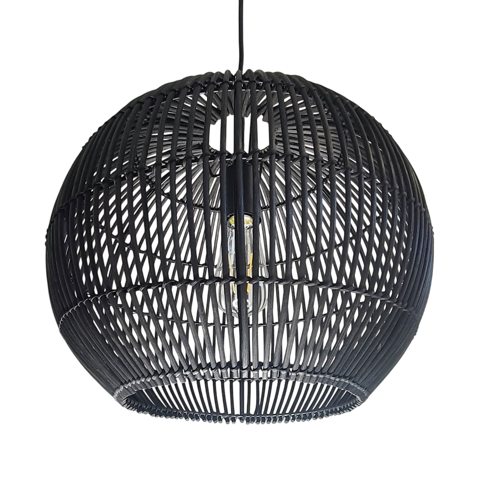 Rattan Pendant Black