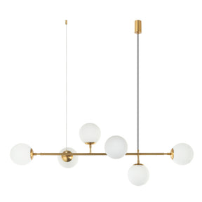 6 lights IVY Pendant- UP-IVY-OPAL - pendant - Lux Lighting