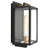 LILLE 1LT EXTERIOR WALL LIGHT BLACK
