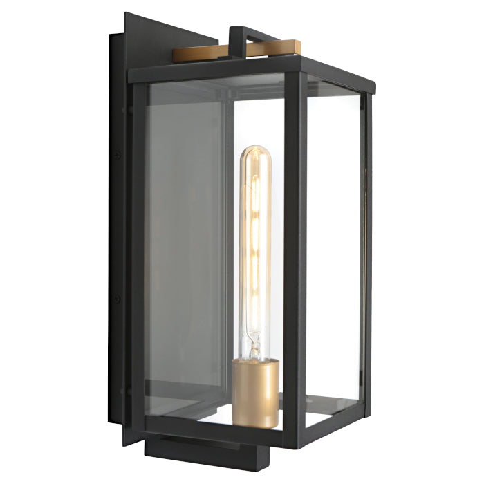 LILLE 1LT EXTERIOR WALL LIGHT BLACK