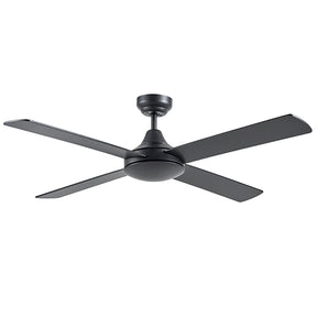 Link 1220mm 4 Blade Ceiling Fan Only Matt Black