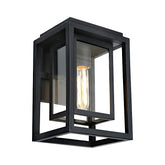 LUTON 1LT EXTERIOR WALL LIGHT BLACK