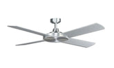 Razor 1320mm 4 Blade Ceiling Fan Only Brushed Aluminium