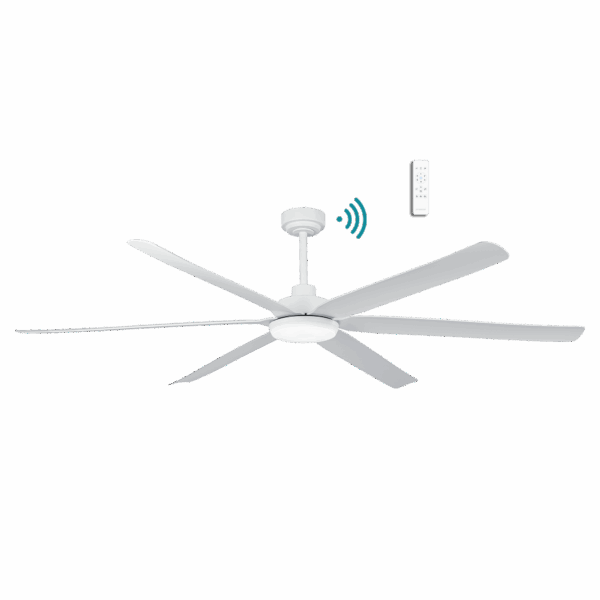 Osprey DC All ABS WIFI & Remote Control Ceiling Fan Motor Only with Variable Dim 24w CCT LED Light Matt White