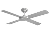 Pinnacle 3 Brushed Aluminium 132cm (52”) with Silver Blades