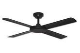 Pinnacle V2 Matt Black 132cm (52”) with Black Blades