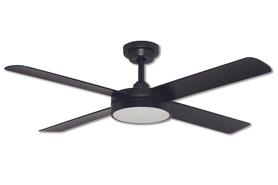 Pinnacle V2 Matt Black 132cm (52”) with 18w CCT LED Light