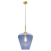 Ribbon Ribbed Glass Pendant Large Ø360 Clear