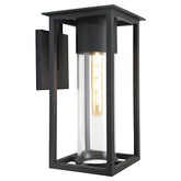 RYDE 1LT EXTERIOR WALL LIGHT BLACK