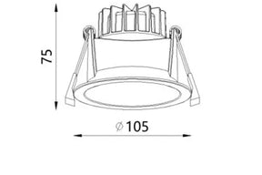 Ryde 10w Tilt downlight