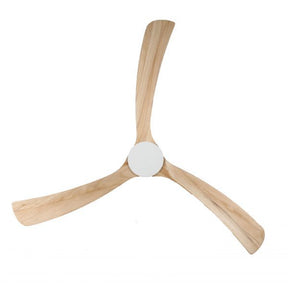 Sanctuary DC Ceiling Fan with Remote Control – White with Natural Blades 70″