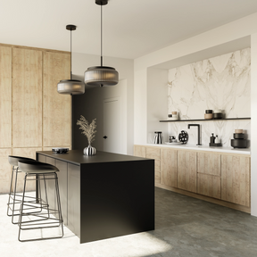 Whistler Contemporary Ribbed Glass Amber