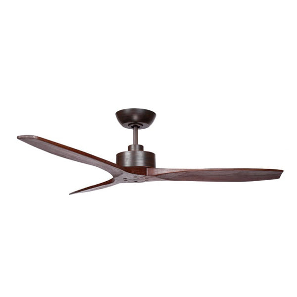 Wynd DC Ceiling Fan with Remote & Handcrafted Walnut Timber Blades – 54″