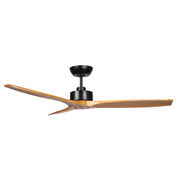 Wynd DC Ceiling Fan with Remote & Handcrafted Teak Timber Blades – 54″