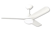 X-Over Matt White 90cm (36”)with 3 White Blades & 18W CCT LED