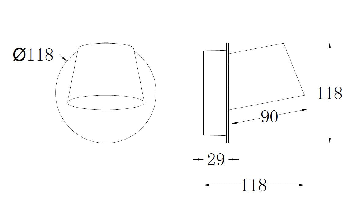 Yarra 1 Interior Wall Light - 1 Light White