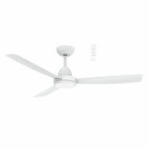 Zorro DC 1220mm ABS 3 Fast Fix Blade Remote Control Ceiling Fan With 18W Dimmable Tricolour LED Light Matt White