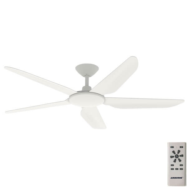 Fanco Eco Silent Deluxe Abs - 56 142cm- Smart Remote - Cct Led - Ceiling Fan - Lux Lighting