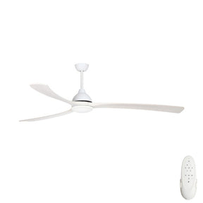 Fanco Sanctuary Dc With Cct Led - 86 218cm - BLACK Motor - BLACK Blades - Ceiling Fan - Lux Lighting