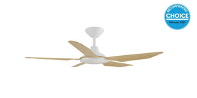 Storm DC 56 BLACK 18w LED CCT - Ceiling Fan - Lux Lighting